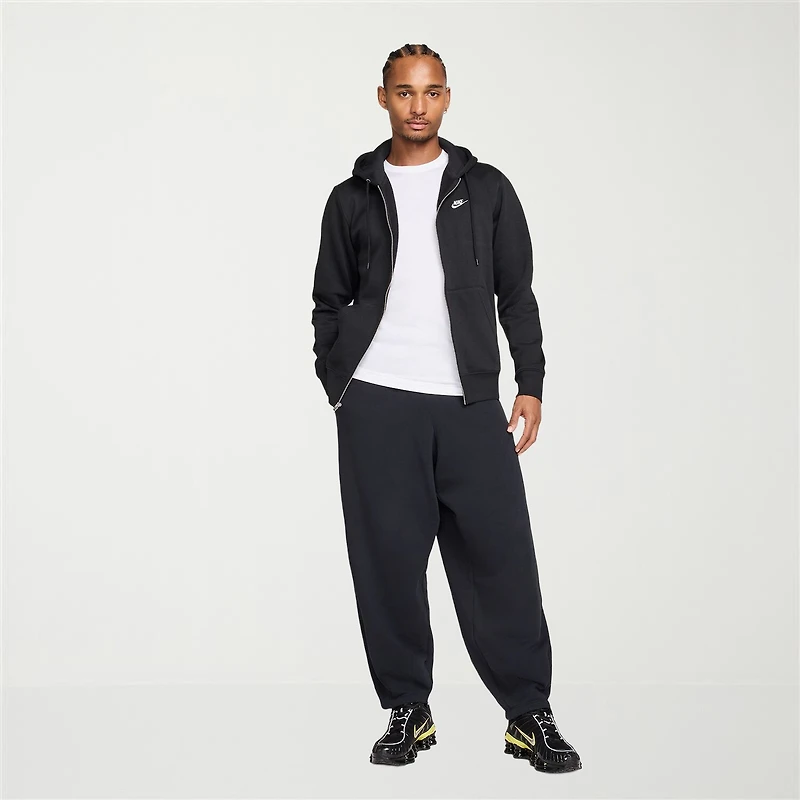 Nike Club Mens Long Sleeve Fleece Zipper Active Hoodie