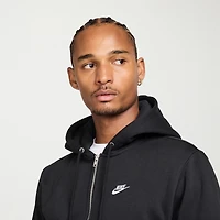 Nike Club Mens Long Sleeve Fleece Zipper Active Hoodie