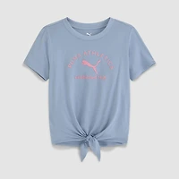 PUMA Big Kid Girls Crew Neck Short Sleeve Regular Fit Graphic T-Shirt