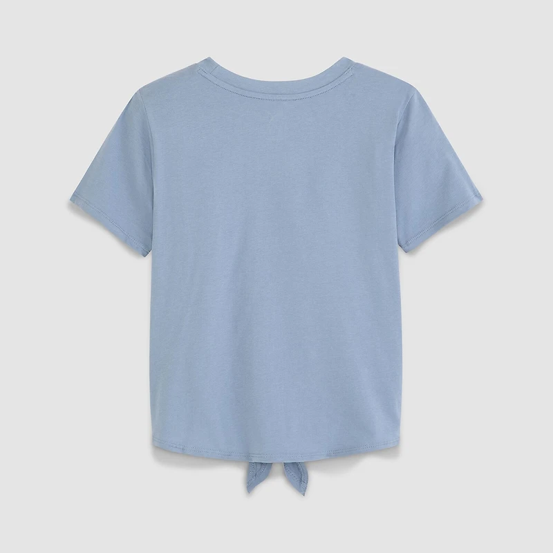 PUMA Big Kid Girls Crew Neck Short Sleeve Regular Fit Graphic T-Shirt