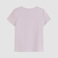 PUMA Big Kid Girls Round Neck Short Sleeve Regular Fit Graphic T-Shirt