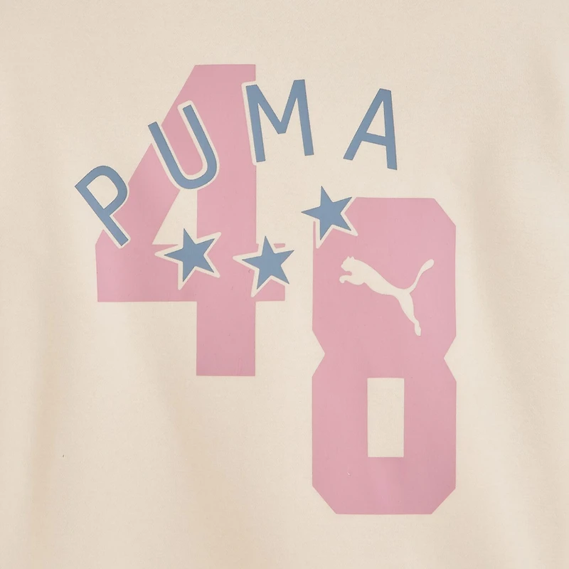 PUMA Big Kid Girls Long Sleeve Fleece Zipper Active Hoodie