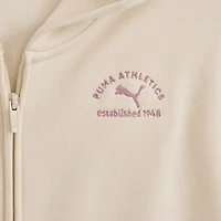 PUMA Big Kid Girls Long Sleeve Fleece Zipper Active Hoodie