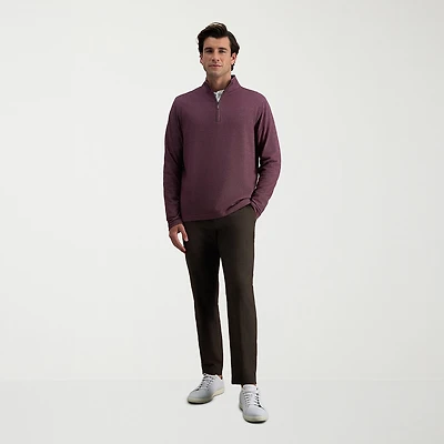 Haggar Modern Stretch Herringbone Mens Regular Fit Flat Front Pant