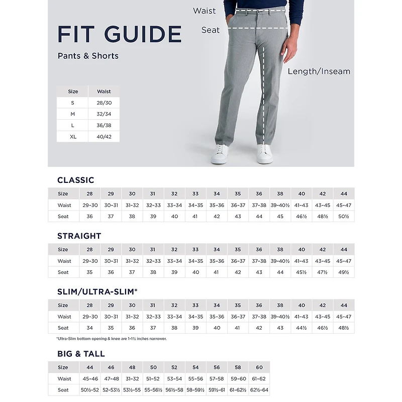 Haggar Modern Stretch Herringbone Mens Regular Fit Flat Front Pant