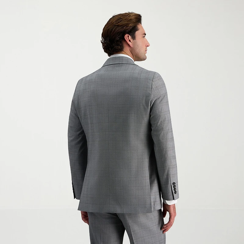 Haggar JMH Tailored Mens Modern Fit Plaid Suit Jacket