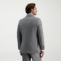 Haggar JMH Tailored Mens Modern Fit Plaid Suit Jacket