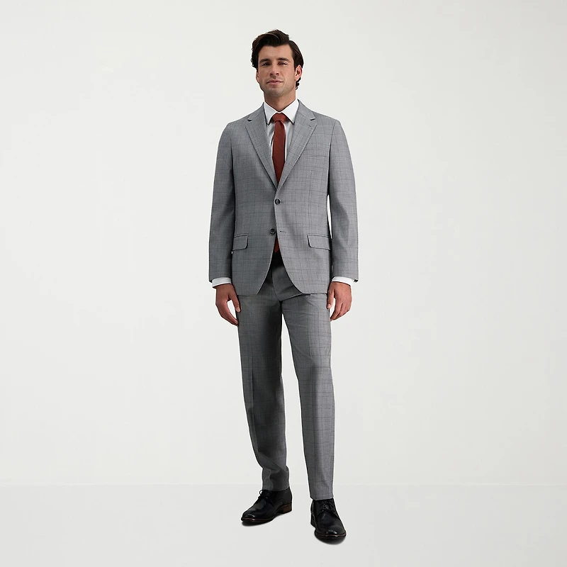 Haggar JMH Tailored Mens Modern Fit Plaid Suit Jacket