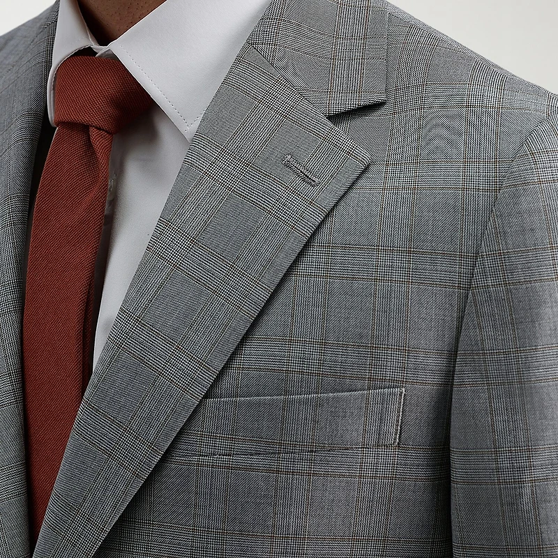 Haggar JMH Tailored Mens Modern Fit Plaid Suit Jacket