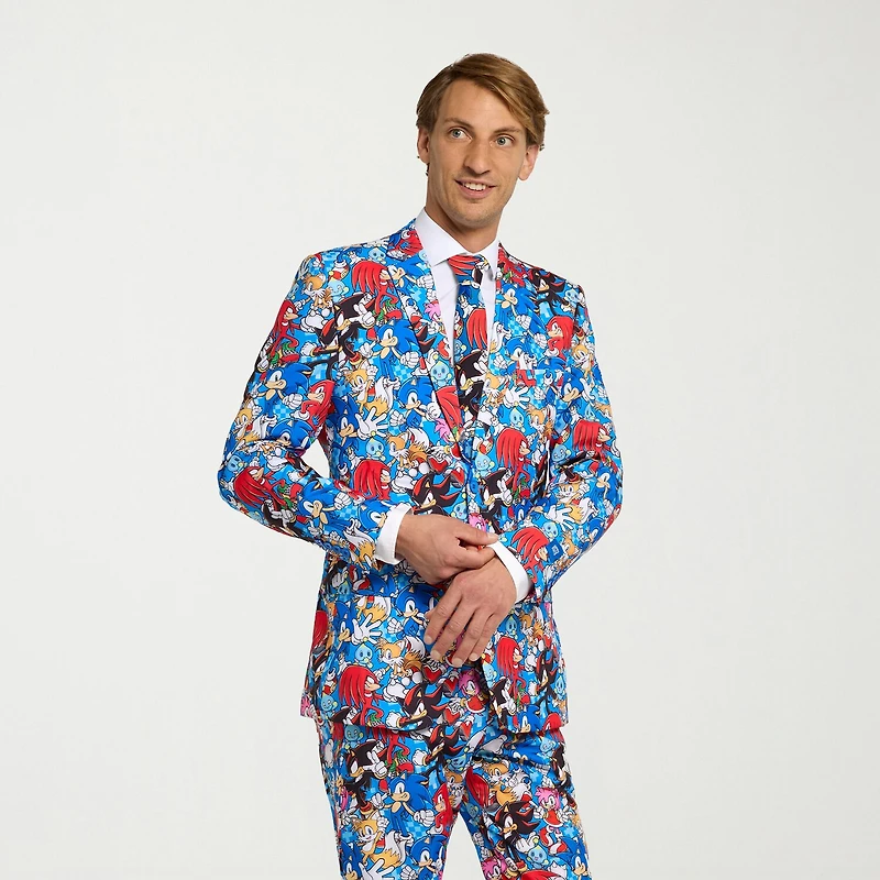Opposuits Sonic The Hedgehog Mens 3-pc. Suit Set