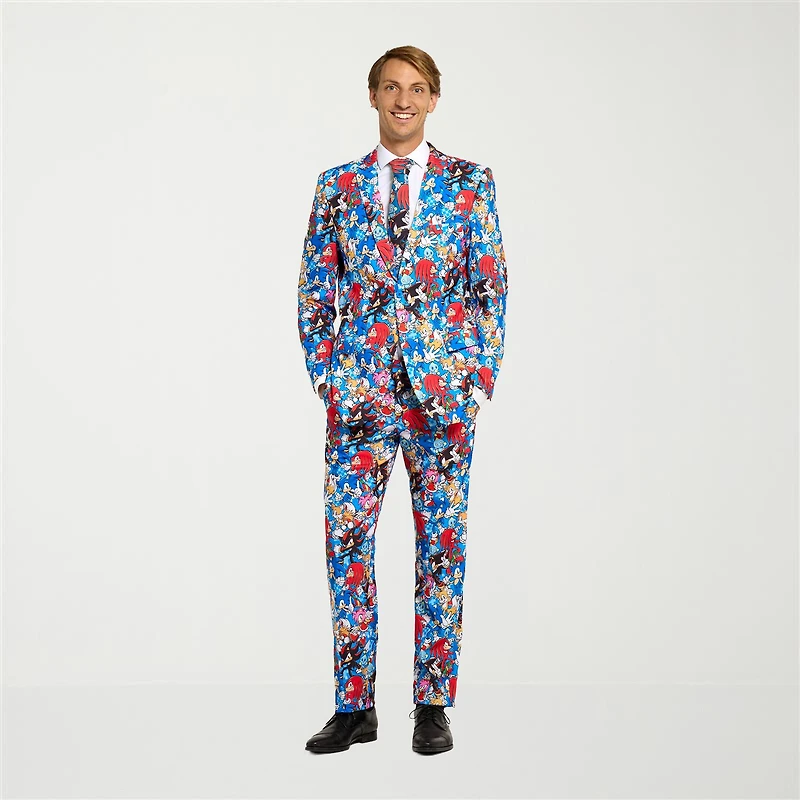 Opposuits Sonic The Hedgehog Mens 3-pc. Suit Set
