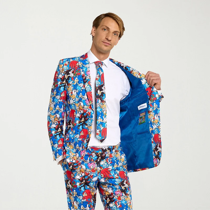 Opposuits Sonic The Hedgehog Mens 3-pc. Suit Set