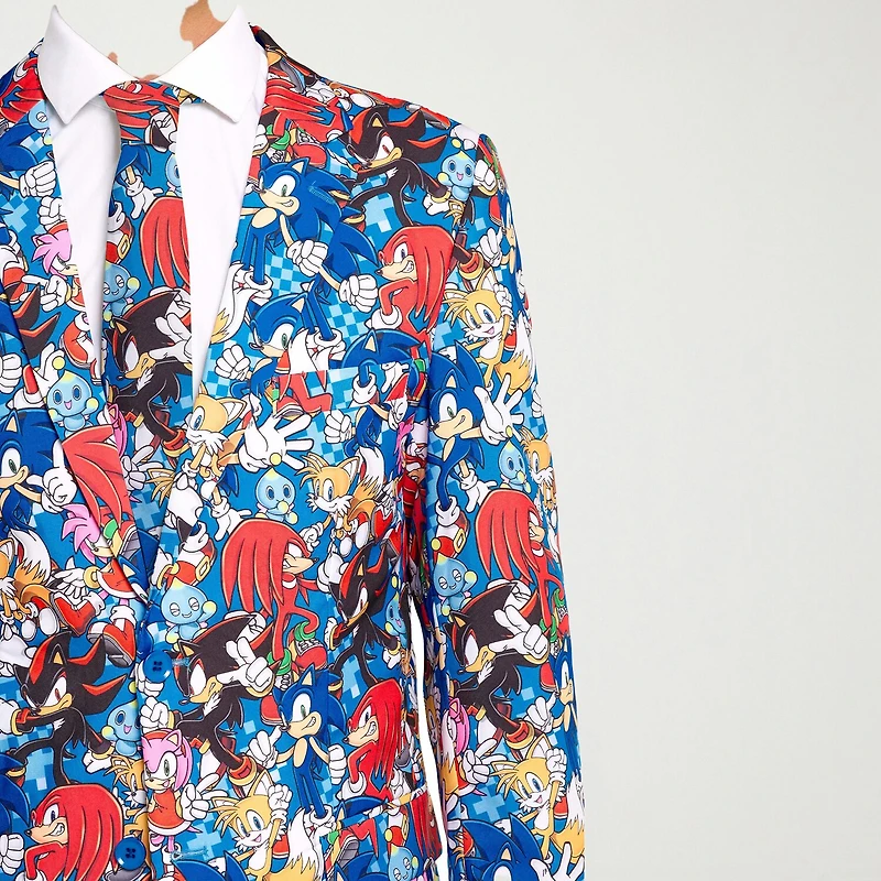 Opposuits Sonic The Hedgehog Mens 3-pc. Suit Set