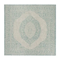 Safavieh Courtyard Collection Adria Oriental Indoor/Outdoor Square Area Rug