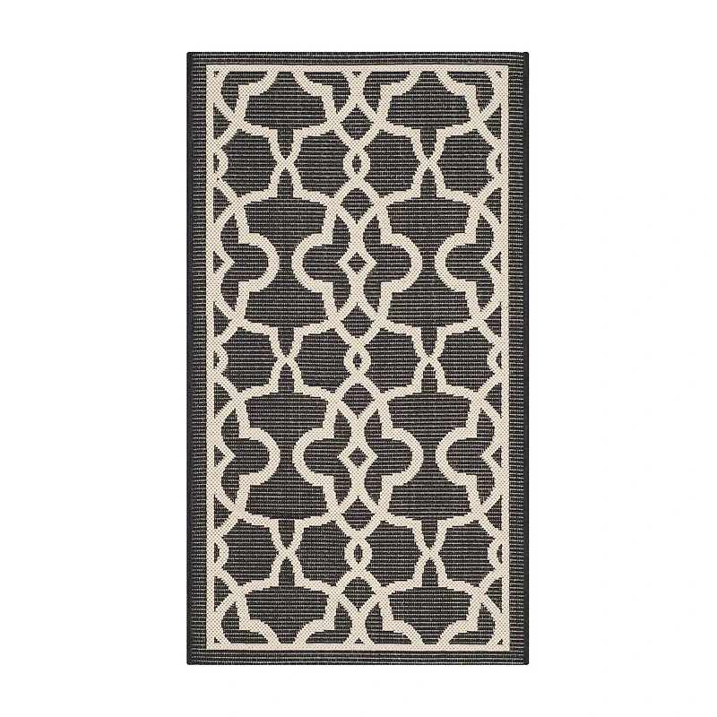 Safavieh Courtyard Collection Ariana Oriental Indoor/Outdoor Area Rug