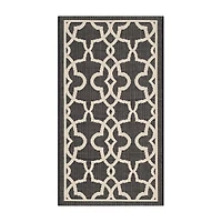 Safavieh Courtyard Collection Ariana Oriental Indoor/Outdoor Area Rug