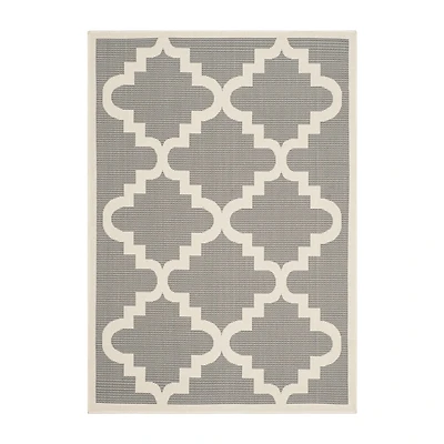 Safavieh Courtyard Collection Asa Geometric Indoor/Outdoor Area Rug