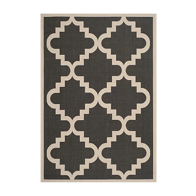Safavieh Courtyard Collection Asa Geometric Indoor/Outdoor Area Rug