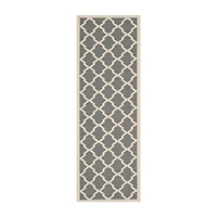Safavieh Courtyard Collection Bailey Geometric Indoor/Outdoor Runner Rug