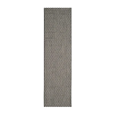 Safavieh Courtyard Collection Blanca Geometric Indoor/Outdoor Runner Rug