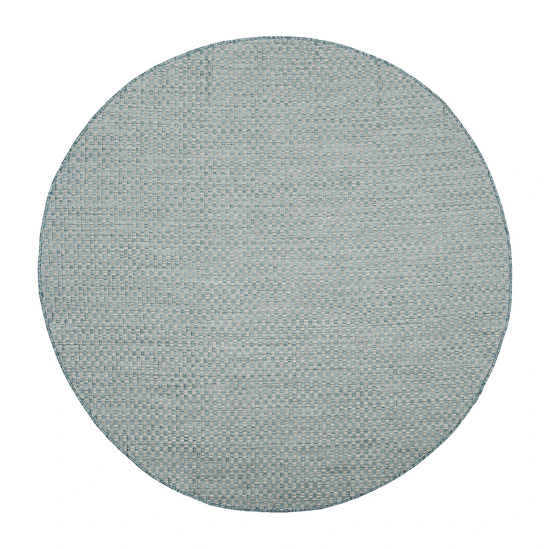 Safavieh Courtyard Collection Blanca Geometric Indoor/Outdoor Round Area Rug