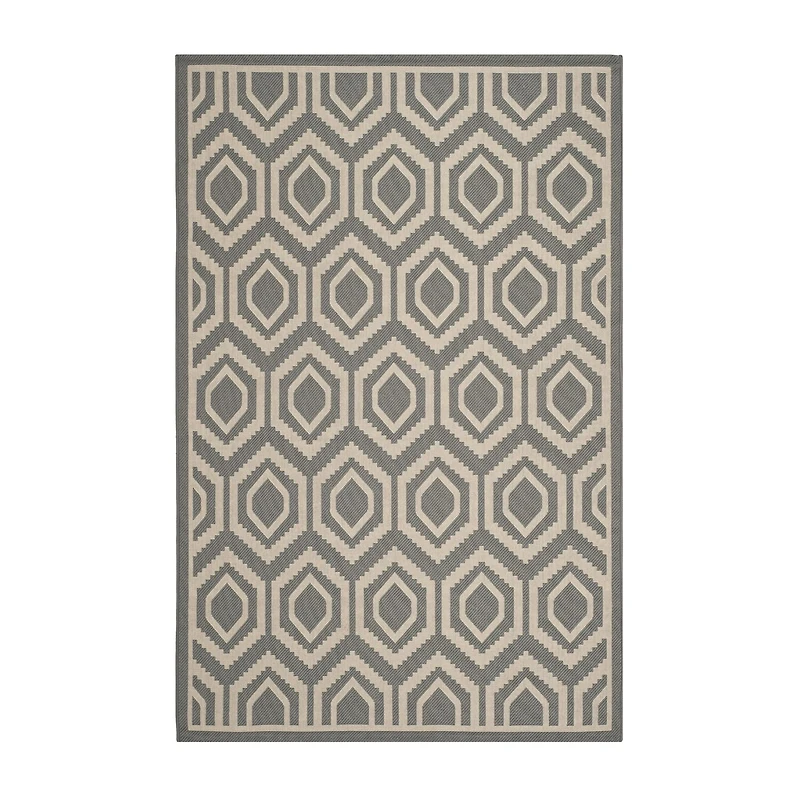 Safavieh Courtyard Collection Carmella Geometric Indoor/Outdoor Area Rug