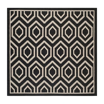 Safavieh Courtyard Collection Carmella Geometric Indoor/Outdoor Square Area Rug