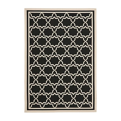 Safavieh Courtyard Collection Caymen Oriental Indoor/Outdoor Area Rug