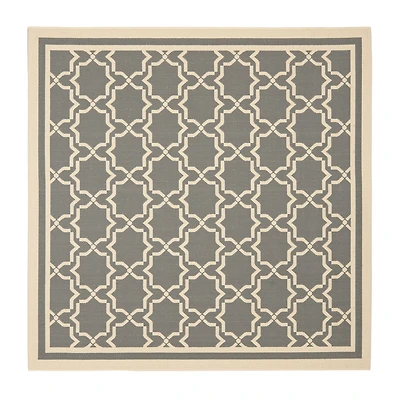Safavieh Courtyard Collection Caymen Oriental Indoor/Outdoor Square Area Rug