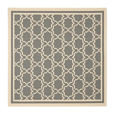Safavieh Courtyard Collection Caymen Oriental Indoor/Outdoor Square Area Rug