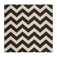 Safavieh Courtyard Collection Cennetig Chevron Indoor/Outdoor Square Area Rug