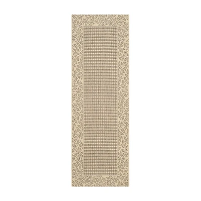 Safavieh Courtyard Collection Chad Oriental Indoor/Outdoor Runner Rug