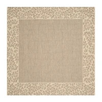 Safavieh Courtyard Collection Chad Oriental Indoor/Outdoor Square Area Rug