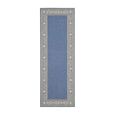 Safavieh Courtyard Collection Cherette Oriental Indoor/Outdoor Runner Rug