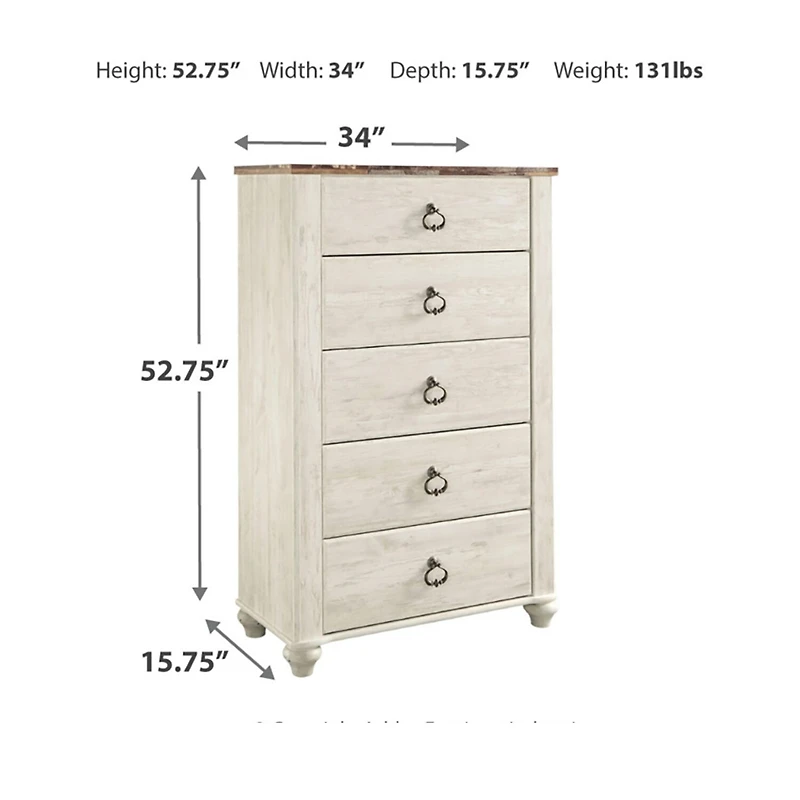 Signature Design by Ashley® Smithfield Five Drawer Chest