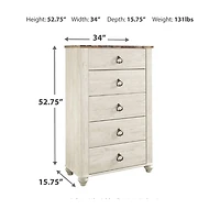 Signature Design by Ashley® Smithfield Five Drawer Chest