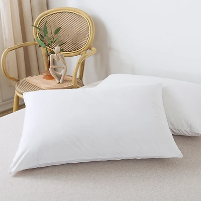 St. James Home Fleece & Feather Down Surround With Wool Core Pillow