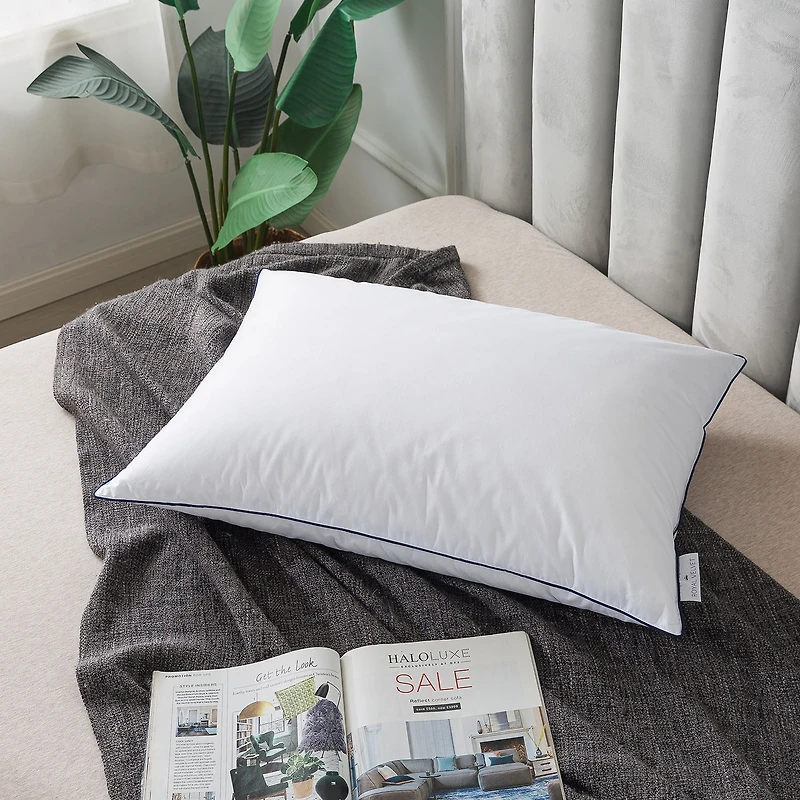 Royal Velvet White European Down And Nano Feather Pillow