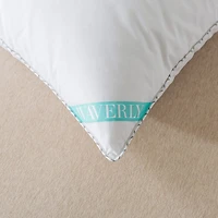 Waverly Antimicrobial treated 233 Thread Count Cotton White Duck Down Pillow