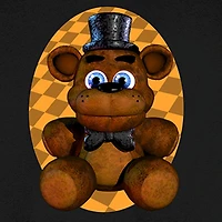 Five Nights At Freddy'S Plush Bear Womens Juniors Long Sleeve Hoodie