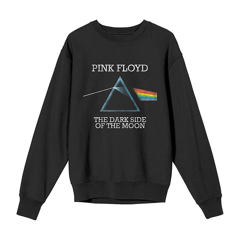 Pink Floyd The Dark Side Of Moon Womens Juniors Crew Neck Long Sleeve Sweatshirt