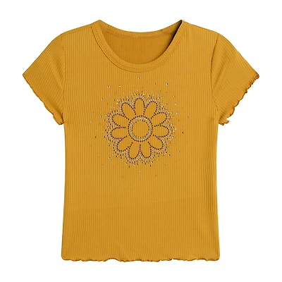 Knit Works Big Kid Girls Round Neck Short Sleeve Regular Fit Graphic T-Shirt
