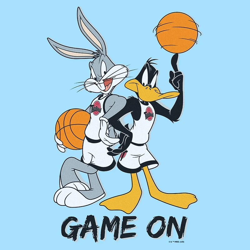 Mens Short Sleeve Looney Tunes Basketball Graphic T-Shirt