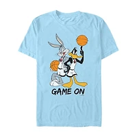 Mens Short Sleeve Looney Tunes Basketball Graphic T-Shirt