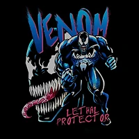 Novelty Mens Crew Neck Short Sleeve Regular Fit Venom Graphic T-Shirt