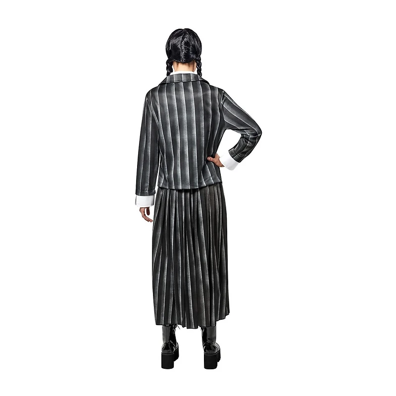 Womens Black Nevermore Academy Uniform The Addams Family Wednesday 3-pc. Costume