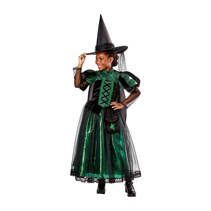 Little & Big Kid Girls Witch Deluxe The Wizard of Oz Wicked 3-pc. Costume Set