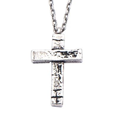Mens Stainless Steel 24 Inch Pendant Necklace