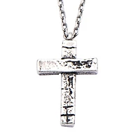 Mens Stainless Steel 24 Inch Pendant Necklace