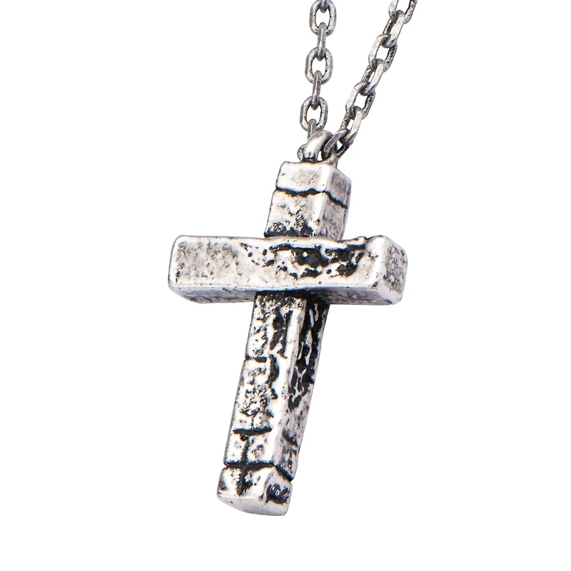 Mens Stainless Steel 24 Inch Pendant Necklace
